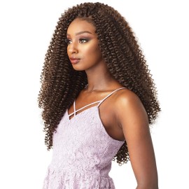 Sensationnel Lulutress Crochet Braiding Hair - Water Wave 18 Inch Fully Folded Diy All Kanekalon Synthetic Locs Twists (2 DARKBROWN)