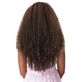 Sensationnel Lulutress Crochet Braiding Hair - Water Wave 18 Inch Fully Folded Diy All Kanekalon Synthetic Locs Twists (2 DARKBROWN)