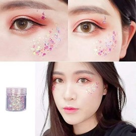 Unime Body Glitter 16 Colors Chunky Glitter for Body Face Hair Make Up Nail Art Mixed Color Glitter Unime Body Glitter 16 Colors Chunky Glitter for Body Face Hair Make Up Nail Art Mixed Color Glitter
