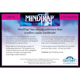 Outset Media MindTrap Classic Edition Game of Puzzles, Mysteries, Conundrums and Trick Questions - Family Game - Lateral Knowledge Developer - Ages 12 and Up
