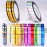 Nail Art Striping Tape Lines Kit 36 pcs 1mm 2mm 3mm Nail Tape Strips for Design DIY Silver Nails Striping Tape (Gold)
