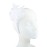 Lux Accessories White Ladies Side Floral Glittered Feathers Fashion Headband
