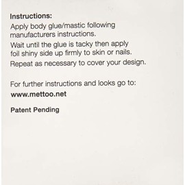 Mettoo Opening Night Body Foil, 12 Count Mettoo Opening Night Body Foil, 12 Count