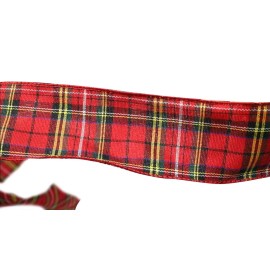 Holiday Wired Christmas Tree Ribbon - 2 1/2 x 10 Yards, Red & Yellow Plaid, Wreath, Tree Decoration, Gift Wrapping, Presents, Bow, Garland, Holiday, Tartan Holiday Wired Christmas Tree Ribbon - 2 1/2 x 10 Yards, Red & Yellow Plaid, Wreath, Tree Decoration, Gift Wrapping, Presents, Bow, Garland, Holiday, Tartan