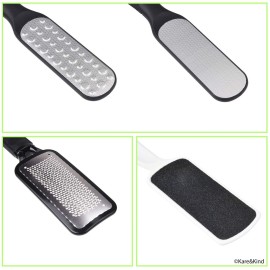 Foot Scrubbers - Pedicure Kit - File, Rasp, Callus Remover - For Scrubbing/Exfoliation/Dead Skin Removal/Peeling - Personal Care, Grooming - Beautiful Feet, Nails, Toes - Feel Fresh and Clean Foot Scrubbers - Pedicure Kit - File, Rasp, Callus Remover - For Scrubbing/Exfoliation/Dead Skin Removal/Peeling - Personal Care, Grooming - Beautiful Feet, Nails, Toes - Feel Fresh and Clean