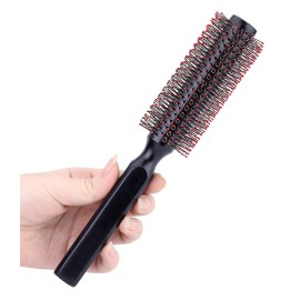 PERFEHAIR Round Hair Brush for Blow Drying, Wooden Blowout Brush With Soft Nylon Bristles, for Medium Or Short Hair PERFEHAIR Round Hair Brush for Blow Drying, Wooden Blowout Brush With Soft Nylon Bristles, for Medium Or Short Hair