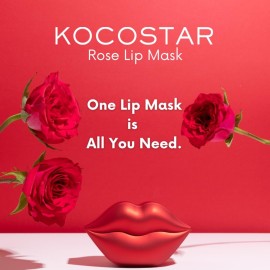 KOCOSTAR Rose Collagen Hydrogel Lip Mask with Niacinamide, Multi Functional Hydrating Lip Care for Dry and Chapped Lips, Hypoallergenic and Paraben Free, Korean Skincare (20 Count) KOCOSTAR Rose Collagen Hydrogel Lip Mask with Niacinamide, Multi Functional Hydrating Lip Care for Dry and Chapped Lips, Hypoallergenic and Paraben Free, Korean Skincare (20 Count)
