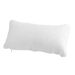 EORTA Inflatable Bathtub Pillow Anti-Slip Aerated Bath Pillow with Suction Cup Spa Bath Cushion for Head Neck Rest Relax, Home, Bathroom, White, 13.8X7.8