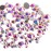 Jollin 3456pcs Flatback Rhinestones Glass Charms Diamantes Gems Stones for Nail Art 6 Size ss4~ss12 Crystal AB