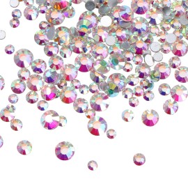 Jollin 3456pcs Flatback Rhinestones Glass Charms Diamantes Gems Stones for Nail Art 6 Size ss4~ss12 Crystal AB Jollin 3456pcs Flatback Rhinestones Glass Charms Diamantes Gems Stones for Nail Art 6 Size ss4~ss12 Crystal AB