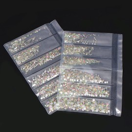 Jollin 3456pcs Flatback Rhinestones Glass Charms Diamantes Gems Stones for Nail Art 6 Size ss4~ss12 Crystal AB Jollin 3456pcs Flatback Rhinestones Glass Charms Diamantes Gems Stones for Nail Art 6 Size ss4~ss12 Crystal AB