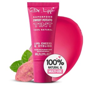 Dr. Lipp Superfood Lip Tint Sweet Potato 8ml - 4-in-ONE Ultra Moisturising Tinted Lip Balm, Lip Gloss, Cheek Blush & Glossy Eyeshadow - 100% Natural - Fragrance & Cruelty Free Dr. Lipp Superfood Lip Tint Sweet Potato 8ml - 4-in-ONE Ultra Moisturising Tinted Lip Balm, Lip Gloss, Cheek Blush & Glossy Eyeshadow - 100% Natural - Fragrance & Cruelty Free