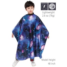 PERFEHAIR Kids Haircut Barber Cape Cover for Hair Cutting,Styling and Shampoo - Space Starry Sky Printing PERFEHAIR Kids Haircut Barber Cape Cover for Hair Cutting,Styling and Shampoo - Space Starry Sky Printing