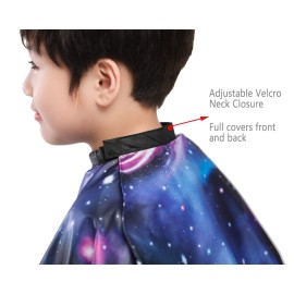 PERFEHAIR Kids Haircut Barber Cape Cover for Hair Cutting,Styling and Shampoo - Space Starry Sky Printing PERFEHAIR Kids Haircut Barber Cape Cover for Hair Cutting,Styling and Shampoo - Space Starry Sky Printing