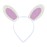 Lux Accessories White Purple Glittery Bunny Ears Fancy Girls Fashion Headband