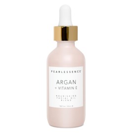 Pearlessence Argan & Vitamin E Facial Oil | Powerful Hydration to Help Balance, Revive & Rejuvenate Skin | Made in USA, Cruelty Free & Paraben Free