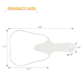 ANNWAH Cute Tooth Shaped Mirror - Handheld Makeup Mirror with Handle for Women & Kids - Lightweight & Smooth