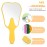 ANNWAH Cute Tooth Shaped Mirror - Handheld Makeup Mirror with Handle for Women & Kids - Lightweight & Smooth