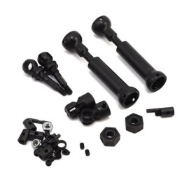 MIP X-Duty CVD Drive Kit Front CVD Drive Shaft Heavy Duty Axis Replacement Parts Compatible with 1/10 RC Cars Traxxas Slash Rustler Stampede Hoss VXL 4X4 Platinum Ultimate Update Parts 18150