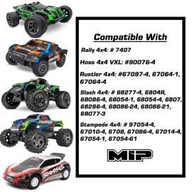 MIP X-Duty CVD Drive Kit Front CVD Drive Shaft Heavy Duty Axis Replacement Parts Compatible with 1/10 RC Cars Traxxas Slash Rustler Stampede Hoss VXL 4X4 Platinum Ultimate Update Parts 18150