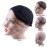 YANTAISIYU Lace Front Wig Cap for Making Wigs with Adjustable Strap Glueless Weaving Wig Caps Swiss Lace Hairnet (Black L 56 cm)
