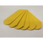 80 GRIT Stainless Steel Pedicure File Refill Pads, 60 Count (80 GRIT Yellow)