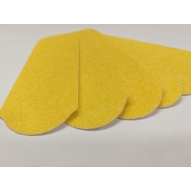 80 GRIT Stainless Steel Pedicure File Refill Pads, 60 Count (80 GRIT Yellow) 80 GRIT Stainless Steel Pedicure File Refill Pads, 60 Count (80 GRIT Yellow)