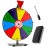 T-SIGN 12 Inch Heavy Duty Spinning Prize - 10 Slots Color Tabletop Roulette Spinner Wheel of Fortune - Spin The Wheel with Dry Erase Marker and Eraser Win The Fortune Spin Game for Trade Show