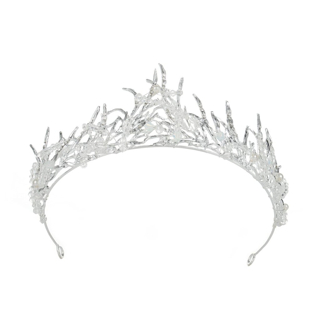 CanB Bride Flower Crowns and Tiaras Baroque Crystal Crown Bridal Tiara Wedding Hair Accessories Princess Pearl Hairband (Sliver) CanB Bride Flower Crowns and Tiaras Baroque Crystal Crown Bridal Tiara Wedding Hair Accessories Princess Pearl Hairband (Sliver)