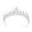CanB Bride Flower Crowns and Tiaras Baroque Crystal Crown Bridal Tiara Wedding Hair Accessories Princess Pearl Hairband (Sliver)
