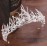 CanB Bride Flower Crowns and Tiaras Baroque Crystal Crown Bridal Tiara Wedding Hair Accessories Princess Pearl Hairband (Sliver)