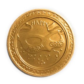 Mardi Gras Beads 33 inch 7mm, 12 Dozen, 144 Pieces, Assorted Necklaces with Doubloon