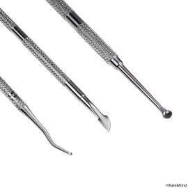 Complete 5 Piece Cuticle and Nail Care Set - For Manicure and Pedicure Use - Salon Quality - Stainless Steel - Personal Care for Men and Women - Easy to Use and Clean