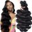 QTHAIR 16A Brazilian Body Wave Human Hair (26 26 24 22 inch,400g) 100% Unprocessed Body Wave Brazilian Virgin Hair Weave Brazilian Body Wavy Human Hair Bundles