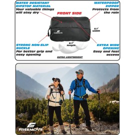 External Detachable Pocket for Backpacks and Waist Belts, Durable, Lightweight and Water-resistant Great for Hiking, Running, Jogging, Cycling, Biking, Skiing, Water Sports, Rave Festival, Traveling