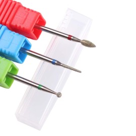 MZCMSL 3pcs Diamond Cuticle Drill Bits (Needle,Ball,Bullet) Nail Bit,Professional Manicure Drill Bit Kit,3/32 Shank e file MZCMSL 3pcs Diamond Cuticle Drill Bits (Needle,Ball,Bullet) Nail Bit,Professional Manicure Drill Bit Kit,3/32 Shank e file