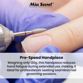 Mia Secret - 272 - PROFESSIONAL Pro-Speed Portable Rechargable Nail Drill - White & Pink NEW ITEM ! Mia Secret - 272 - PROFESSIONAL Pro-Speed Portable Rechargable Nail Drill - White & Pink NEW ITEM !