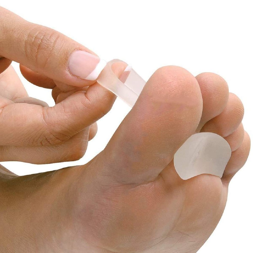 NatraCure Gel Hammer Toe Crest Pads (Left/Right) - 2 Pairs - Straightening Cushion for Mallet and Overlapping Toes - 3035-M RET 4PK