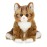 Bearington Manny The Tabby Cat Plush, 10.5 Inch Orange Cat Stuffed Animal - Long Hair Tabby Plush