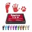 ReignDrop Ink Pad For Baby Footprint & Handprint - Creates Impressive Long Lasting Keepsake Stamp for Infant & Kids. Smudge Proof, Easy to Wipe Off Skin, Safe & Gentle Acid Free(Red)