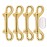 4 Pcs 3.5 Inch Brass Double End Snap Hook Clip Diving Hook for Diving,pet,Handmade Bag,Keychains etc