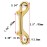 4 Pcs 3.5 Inch Brass Double End Snap Hook Clip Diving Hook for Diving,pet,Handmade Bag,Keychains etc