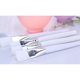 6 in 1 Pink Facial Care Makeup Cosmetic Tools Include Face Skin Care Mixing Bowl Stick Brush and Three Capacity Spoon Gauges for Lady Women DIY in Home Use