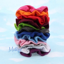 Large Solid Scrunchie - Set of 6 - Green