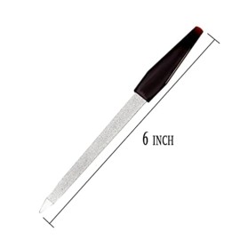 Pinkee\'s (2 Pack) 6 inch Stainless Steel Metal Nail File for Fingernails, Toenails, Scraping, Strengthening, Finger Manicure File Pinkee\'s (2 Pack) 6 inch Stainless Steel Metal Nail File for Fingernails, Toenails, Scraping, Strengthening, Finger Manicure File