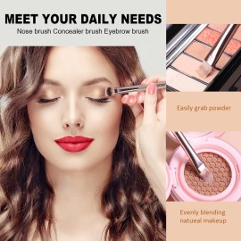 ZOREYA Makeup Brushes, 15 Pcs Professional Premium Synthetic Brush Set, Foundation Concealer Eyeshadow Blush Makeup Brush Set (Champagne Gold)