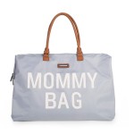 Childhome The Original Mommy Bag - Large Baby Diaper Bag, Mommy Hospital Tote and Travel Tote, Pregnancy Must Haves (Mommy Grey)