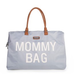 Childhome The Original Mommy Bag - Large Baby Diaper Bag, Mommy Hospital Tote and Travel Tote, Pregnancy Must Haves (Mommy Grey)