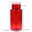 Beauticom PANA 7oz Red Push-Down Dispenser Bottle - 1 Bottle - Empty Refillable Pump Bottle for Nail Polish Remover