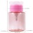3oz Push Down Pump Dispenser Flip Top Cap Refillable Empty Bottle - Color: Pink - Lockable Travel Cosmetic Packaging Empty Bottle for Nail Polish Manicure
